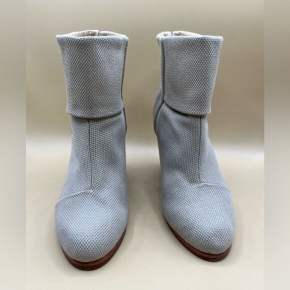 Rag & Bone Newbury Taupe Canvas Boots Size 8.5 - Picture 11 of 12